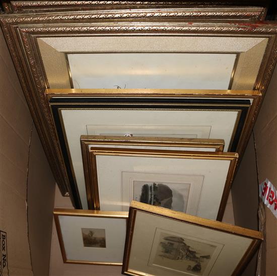 Bartolozzi after Kaufman, a coloured engraving, The Toilet of Venus and a mezzotint, 6 prints & coloured lithographs etc (-)